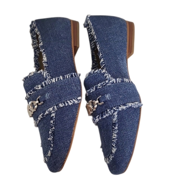 Michael KORS Tiffanie Frayed Denim Loafer - Picture 6 of 7